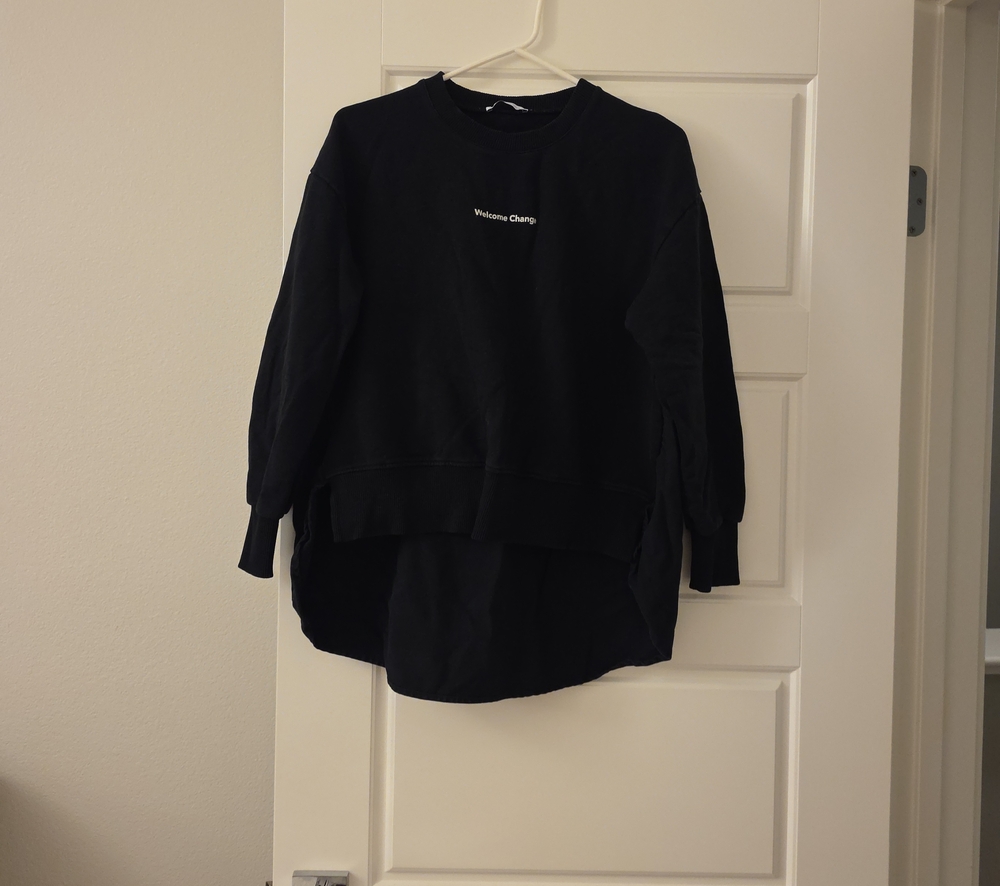 Zara Black  Crewneck Sweater